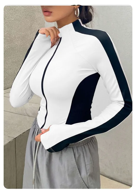 Yoga Clothes Stand Up Collar J - Trend Women Fashion review and price