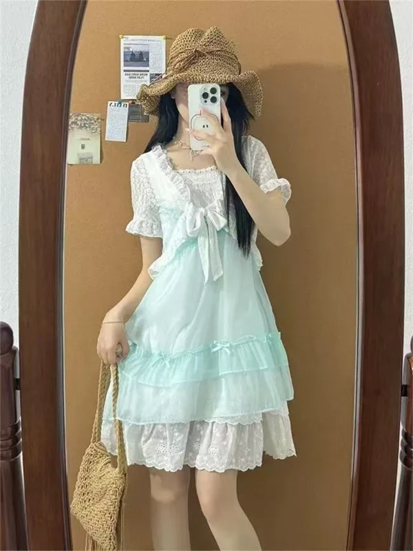 Japanese Kawaii Sweet Cute 2 P - Ruched Dress Mini review and price