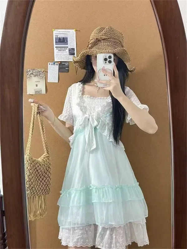 Japanese Kawaii Sweet Cute 2 P - Ruched Dress Mini review and price