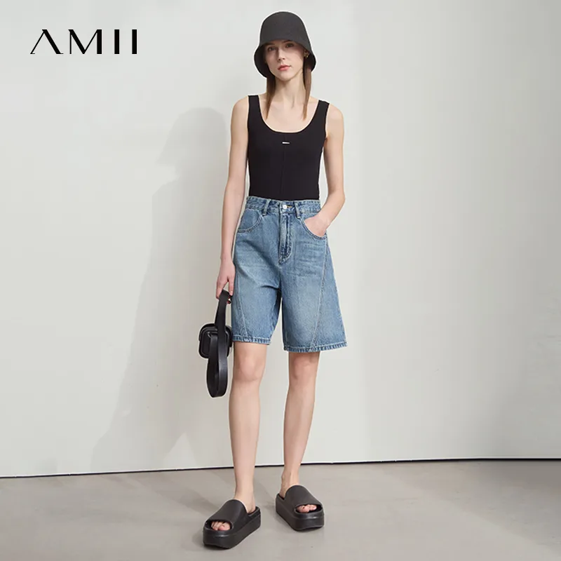 AMII Women Jeans Shorts Minima - Denim Shorts Women review and price