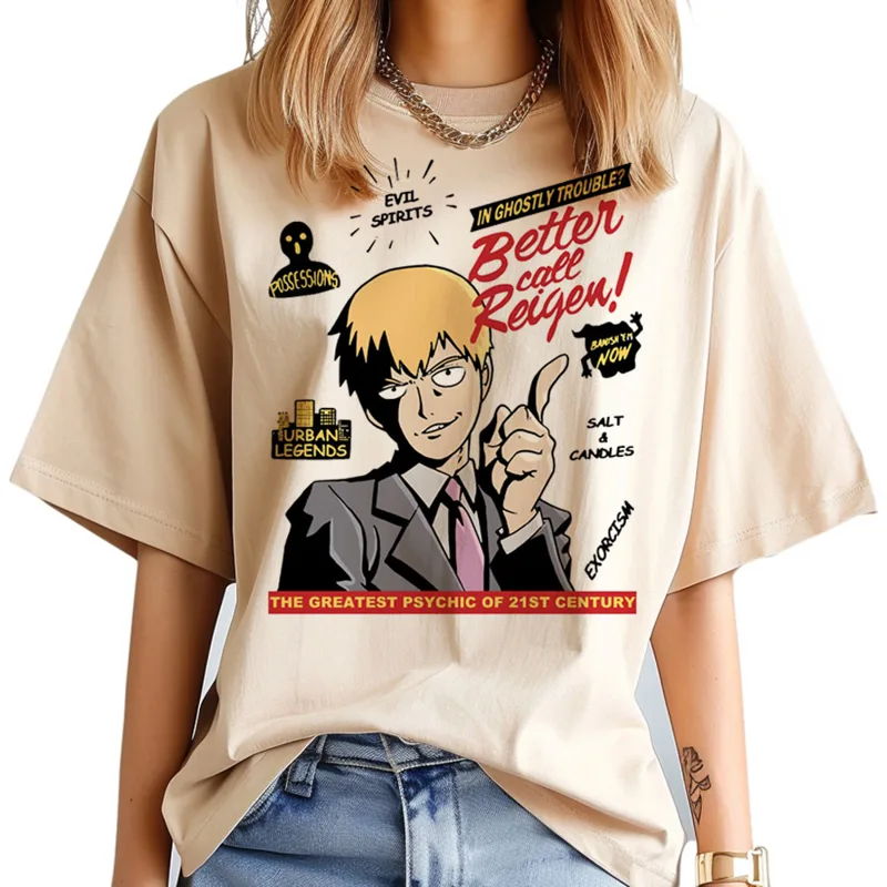 Mob Psycho 100 tshirt women Ps - Women Fashion 80S review and price