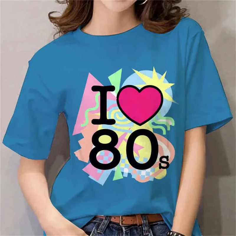 80s Womens T Shirt Femal Black - Women Fashion 80S review and price