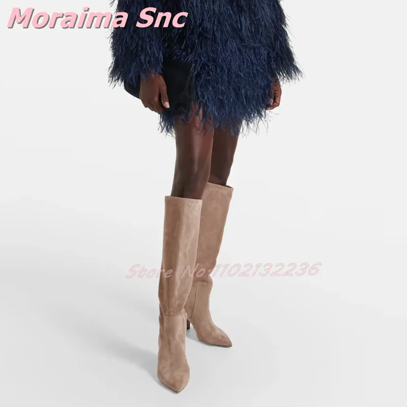 Suede Leather Pointed Toe Knee - Women'S Fashion Winter 2026 review and price