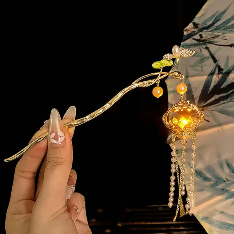 Luminous Flower Hairpin For Wo - Women Fashion Hair Style review and price