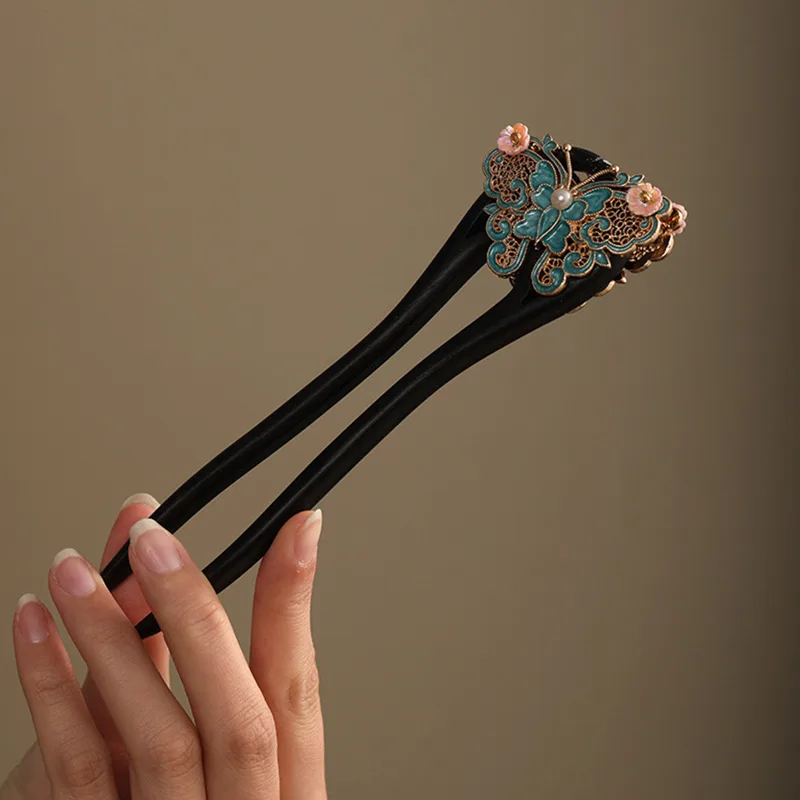 U Shape Chinese Style Hairpin  - Women Fashion Hair Style review and price