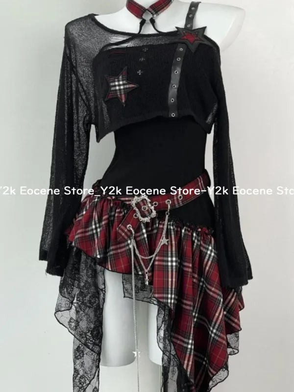 2000s Y2K Spicy Girl Design Ir - Ruched Dress Mini review and price