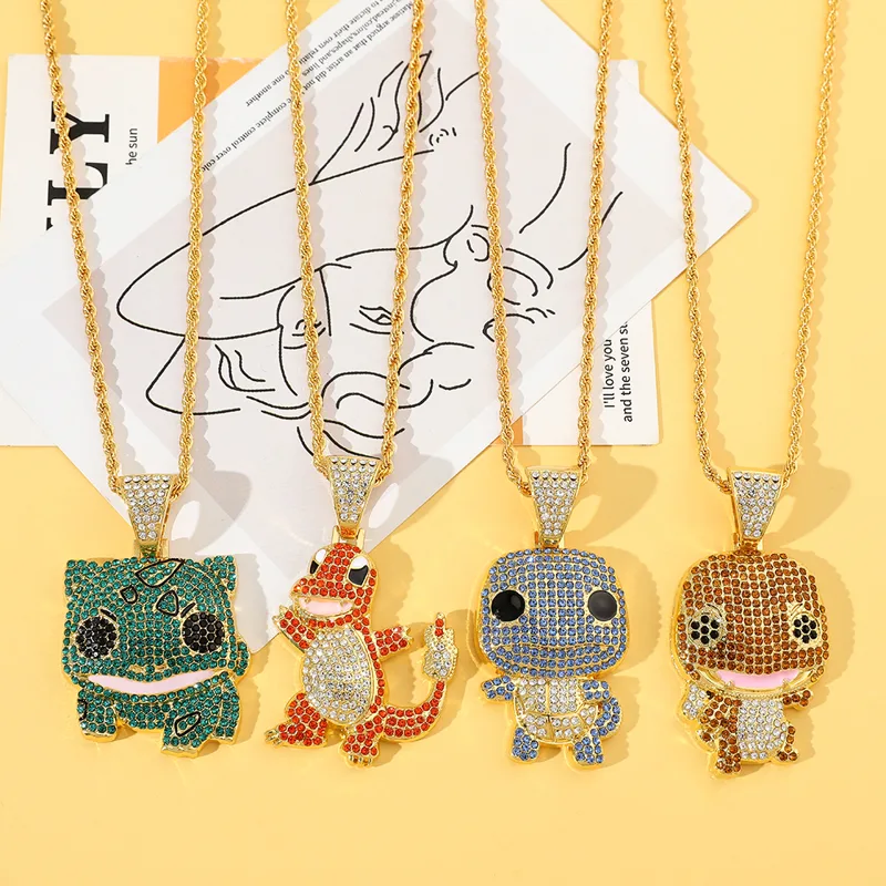 Diamond Studded Squirtle Neckl - Women Fashion Japan review and price