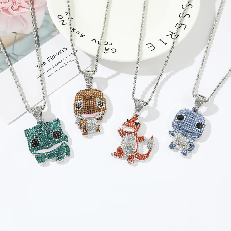 Diamond Studded Squirtle Neckl - Women Fashion Japan review and price