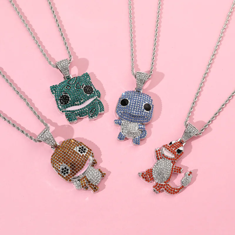 Diamond Studded Squirtle Neckl - Women Fashion Japan review and price