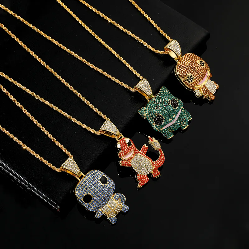 Diamond Studded Squirtle Neckl - Women Fashion Japan review and price