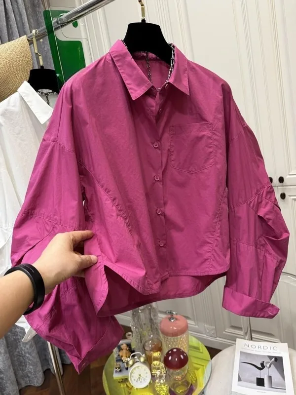 Single Breasted Women Shirts S - Women Fashion Japan review and price