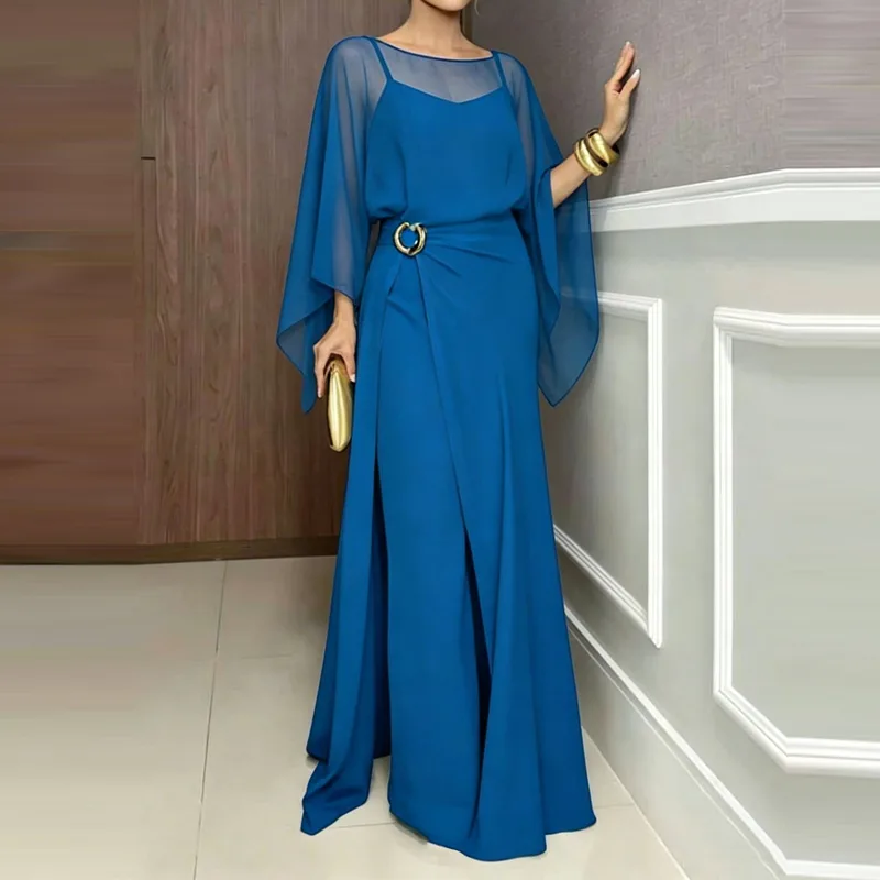 Elegant O-neck Cover Up Playsu - Women'S Fashion Vintage Off Shoulder Long Sleeve Jumpsuit review and price