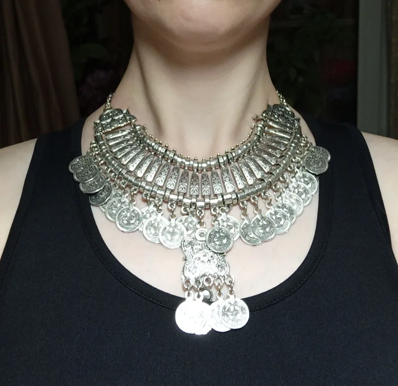 Vintage Silvery Beach Coins Ch - Women Fashion Pakistan review and price