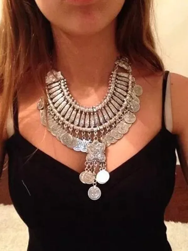 Vintage Silvery Beach Coins Ch - Women Fashion Pakistan review and price