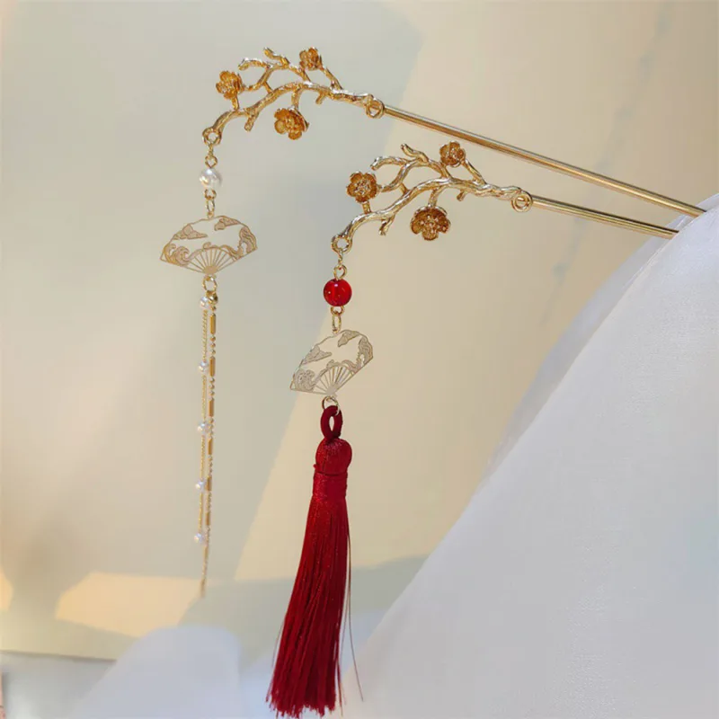 Retro Flower Tassel Hairpin Fo - Women Fashion Hair Style review and price