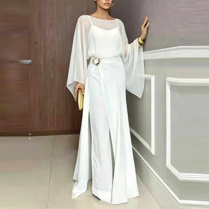 Fashion O-neck Cover Up Romper - Women'S Fashion Vintage Off Shoulder Long Sleeve Jumpsuit review and price