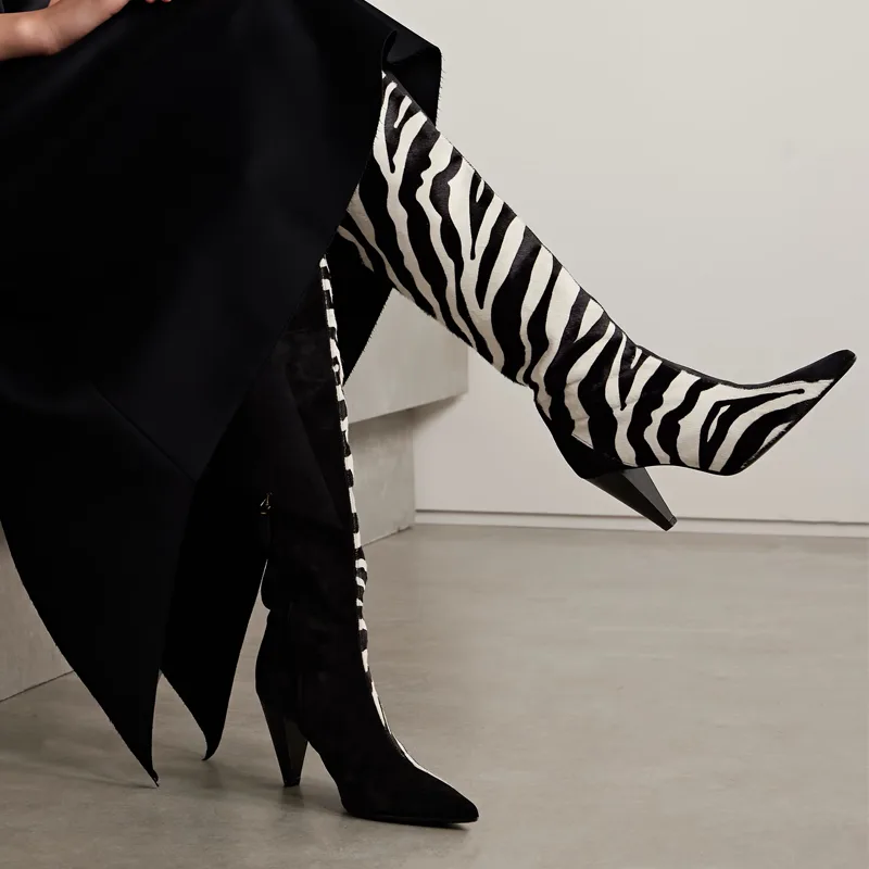 Zebra Print Pointed Toe Conica - Women'S Fashion Winter 2026 review and price