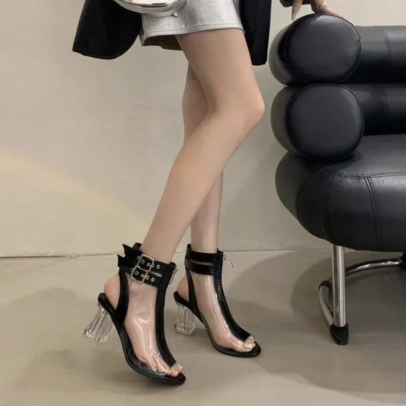 Crystal Heel Zip Sandals Summe - Women'S Fashion Belts review and price