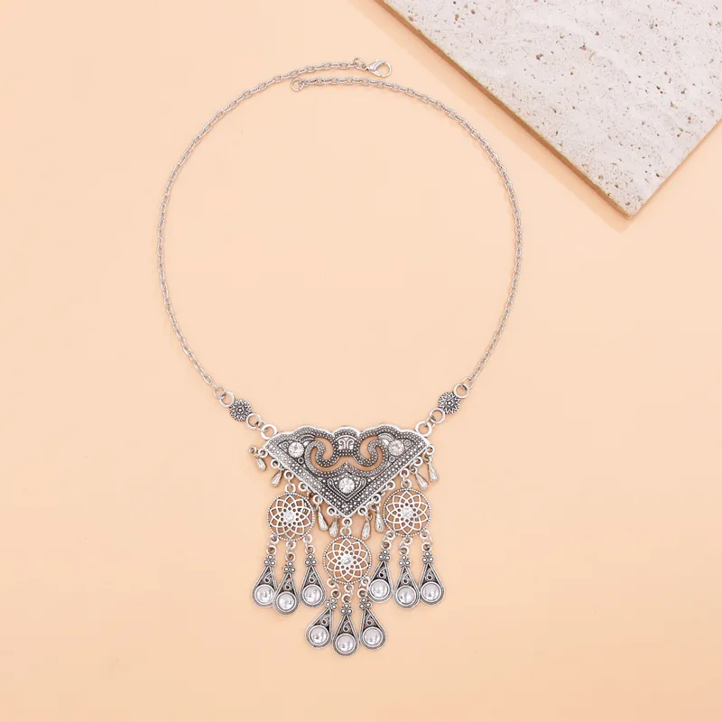 Ethnic Hollow Geometry Pendant - Women Fashion Pakistan review and price