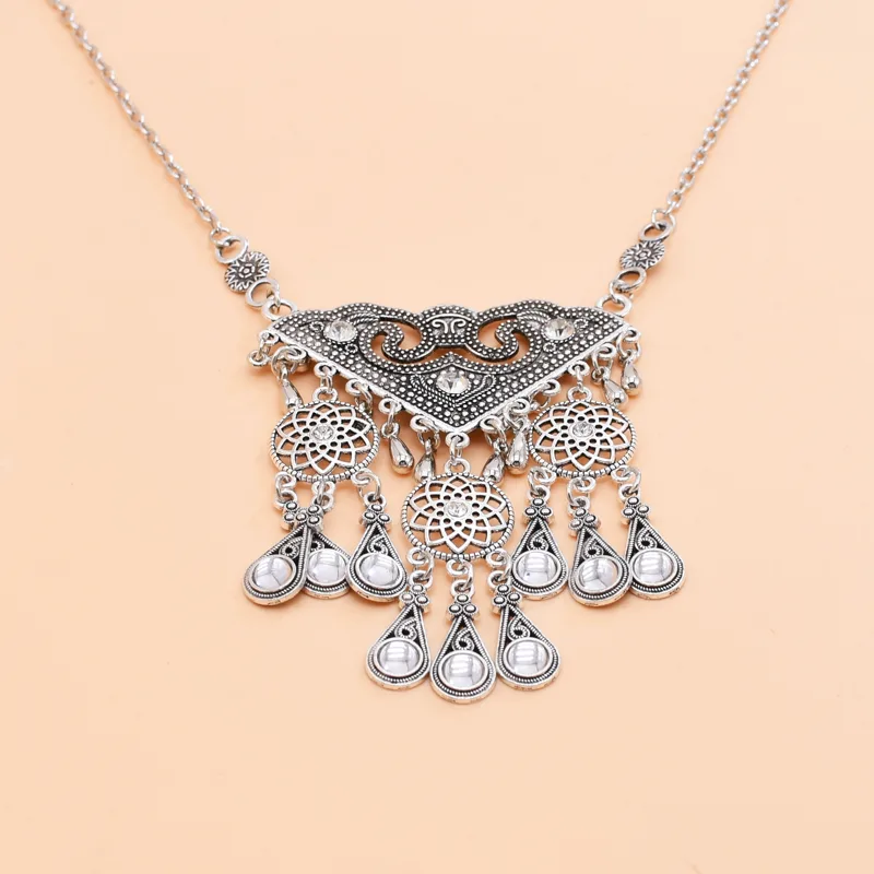 Ethnic Hollow Geometry Pendant - Women Fashion Pakistan review and price
