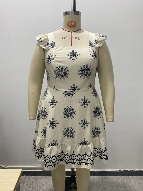 Plus Size Square Neck Tie Back - Ruched Dress Mini review and price
